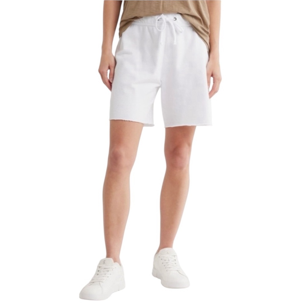 James Perse French Terry Sweat Shorts White Size 4 (US 12) NWT